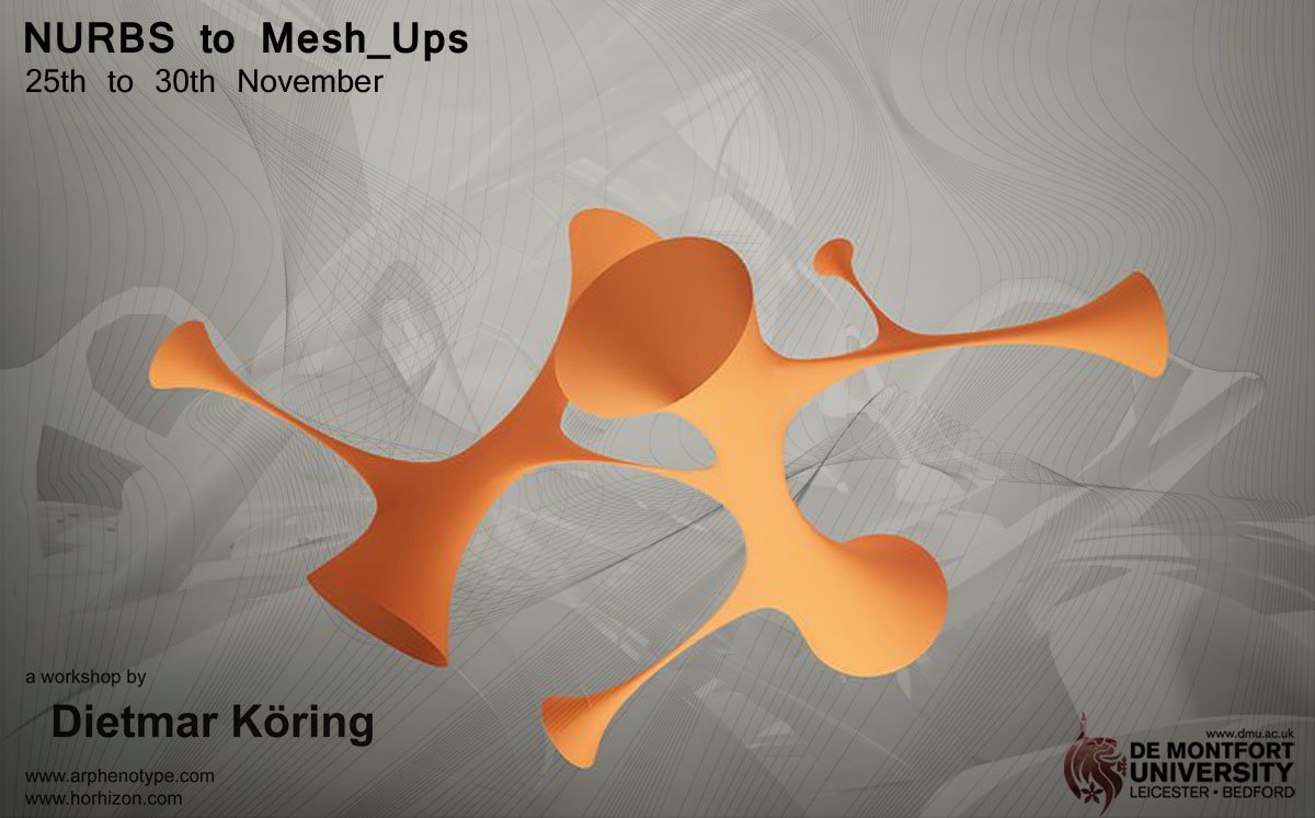 Workshop “From NURBS to Mesh_UPs”