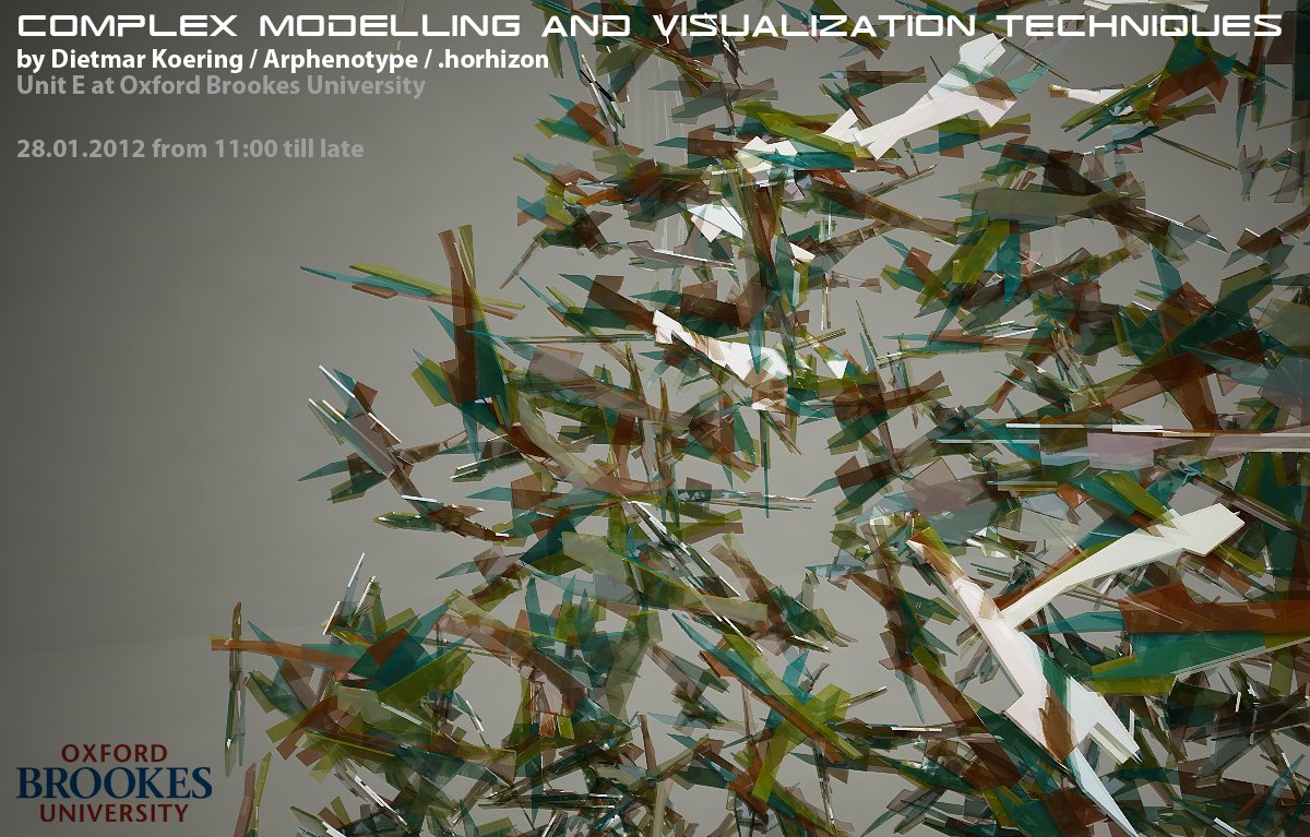 Complex Modelling and Visualization Techniques